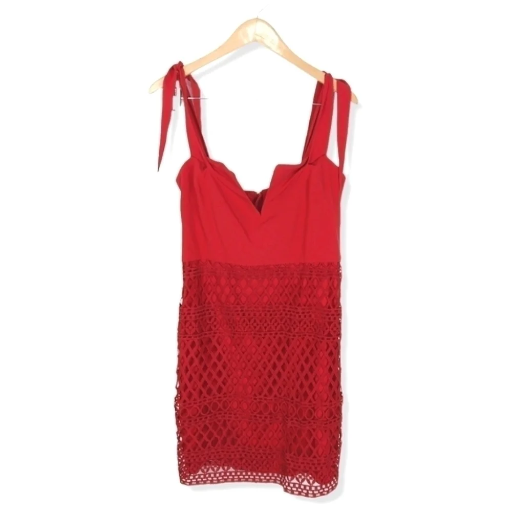 Stylestalker Red Off Shoulder Dress - Picture 2 of 6